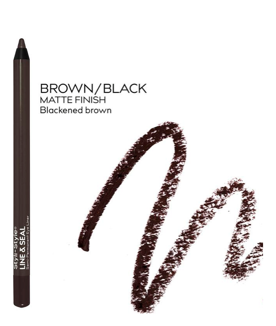 Styli-Style Line & Seal Semi-Permanent Eye Liner - Brown Black (ELS006) - ADDROS.COM